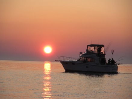 Boat sunrise
